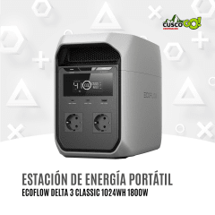 Estación de Energía Portátil EcoFlow DELTA 3 Classic 1024Wh 1800W