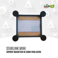 Soporte Magnético de Goma para Starlink Mini Uso Vehicular