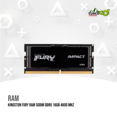 MEMORIA RAM KINGSTON FURY RAM SODIM DDR5 16GB 4800 MHz