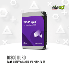 Disco Duro WD Purple WD23PURZ 2TB para Videovigilancia