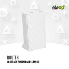 Router 4G LTE con SIM Mercusys MB110-4G N300