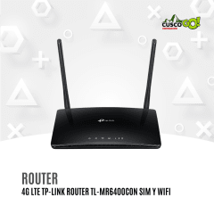 Router 4G LTE TP-Link TL-MR6400 con Ranura SIM y Wi-Fi N300