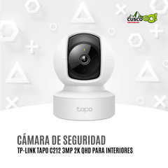 Cámara de Seguridad TP-Link Tapo C212 3MP 2K QHD Interiores