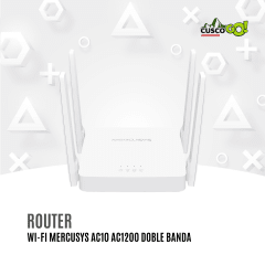 Router Wi-Fi Mercusys AC10 AC1200 Doble Banda