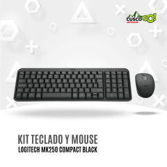 Kit Teclado y Mouse Logitech MK250 Bluetooth USB Negro