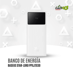 POWER BANK BASEUS STAR-LORD CON PANTALLA DIGITAL DE CARGA RÁPIDA DE 20 000 MAH Y 30 W