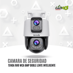 Cámara de Seguridad WiFi Tenda RH9 WCA 6MP Doble Lente Inteligente