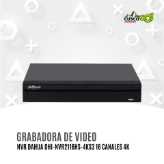 NVR Dahua DHI-NVR2116HS-4KS3 16 Canales 4K
