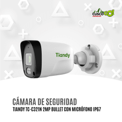 Cámara IP Tiandy TC-C321N Bullet 2MP Serie AK con Micrófono