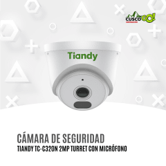 Cámara IP Tiandy TC-C320N Turret 2MP Serie AK con Micrófono
