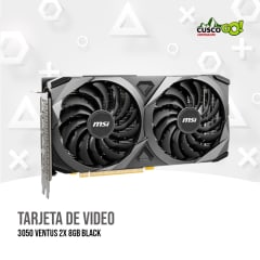 TARJETA DE VIDEO MSI GEFORCE RTX 3050 VENTUS 2X 8G OC, 8GB GDDR6, PCI-EXPRESS GEN 4.0 X8