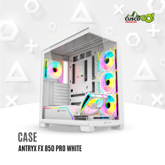 Case Antryx FX 850 Pro White Mid Tower Infinity ARGB con 5 Ventiladores