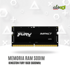 Memoria RAM SODIMM Kingston FURY Impact 16GB DDR5 5600MHz para laptops