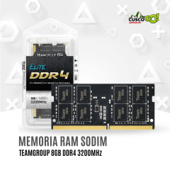 Memoria RAM SODIMM TeamGroup Elite 8GB DDR4 3200MHz para laptops