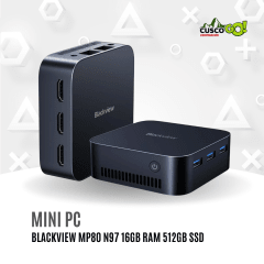 Mini PC Blackview MP80 N97 16GB RAM 512GB SSD Black