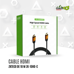 Cable HDMI ZKTeco ZK-10HD 10m alta velocidad