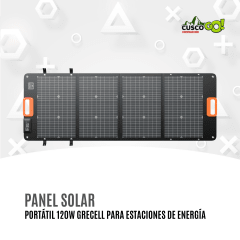 Panel Solar Portátil 120W Grecell para Estaciones de Energía