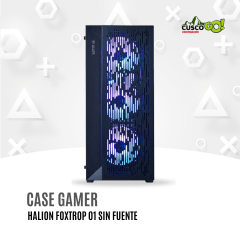 Case Gamer Halion Foxtrot 01 Metal 4X ARGB sin fuente