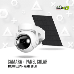 Camara de seguridad WiFi Imou Cell PT 3MP con panel solar
