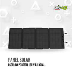 Panel Solar Portatil EcoFlow 160W Bifacial