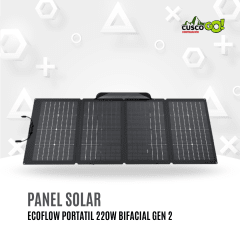 Panel Solar Portatil EcoFlow 220W Bifacial Gen2