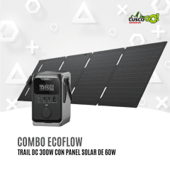 Combo EcoFlow Trail DC 300 con Panel Solar Portátil 60W