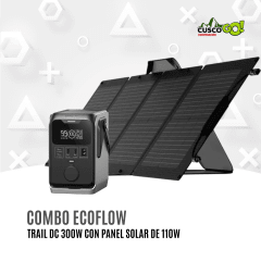 Combo EcoFlow Trail DC 300 con Panel Solar Portátil 110W