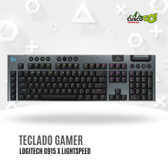 Teclado Mecanico Gamer Logitech G915X Lightspeed Black