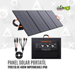 Panel Solar Portátil 400W Plegable Impermeable IP68