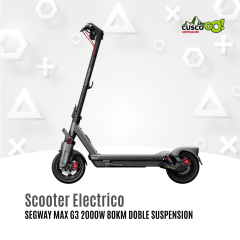Scooter Eléctrico Segway MAX G3 2000W 80km Doble Suspensión