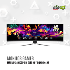 Monitor Gamer MSI MPG 491CQP QD-OLED 49 Pulgadas DQHD 144Hz