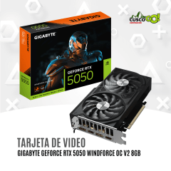 Tarjeta de Video Gigabyte GeForce RTX 5050 Windforce OC V2 8GB GDDR6