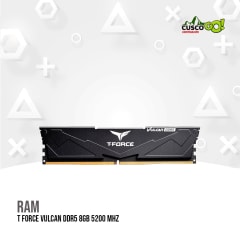 MEMORIA RAM T FORCE VULCAN DDR5 8GB 5200 MHZ