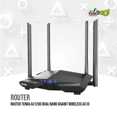 ROUTER TENDA AC1200 DUAL-BAND GIGABIT WIRELESS AC10
