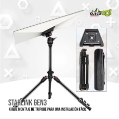 KIT DE MONTAJE DE TRIPODE  STARLINK GEN 3, NEGRO