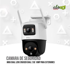 CAMARA DE SEGURIDAD IMOU DUAL LENS CRUISER DUAL 2 DE 10MP PARA EXTERIORES