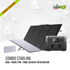 COMBO STARLINK GEN 3 + RIVER 2 PRO + PANEL 160W ECOFLOW