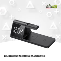 ESTACION DE CARGA  MULTIFUNCIONAL INALAMBRICO W3042