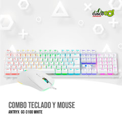 COMBO TECLADO Y MOUSE ANTRYX  GC-3100 WHITE