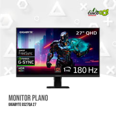 MONITOR PLANO GIGABYTE GS27QA 27 PULGADAS 2560 X 1440 DE 180 HZ