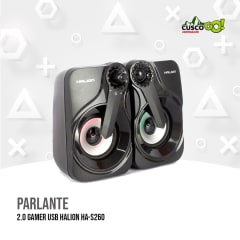 PARLANTE 2.0 GAMER USB HALION HA-S260 LED