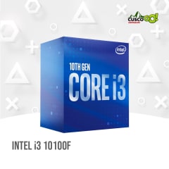 PROCESADOR INTEL CORE I3-10100F, 3.60 GHZ, 6 MB CACH L3, LGA1200, 65W, 14 NM.CO