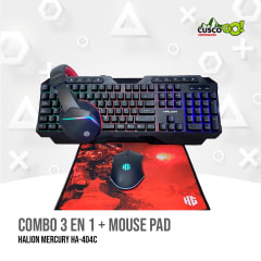COMBO 3 EN 1 + MOUSE PAD HALION MERCURY HA-404C