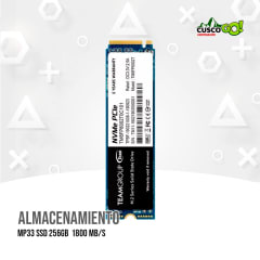 UNIDAD DE ESTADO SOLIDO MP33 SSD 256GB 1800 MB/S