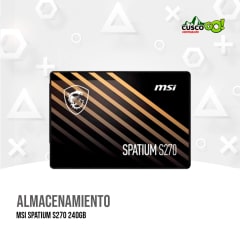 UNIDAD DE ESTADO SOLIDO MSI SPATIUM S270 240GB