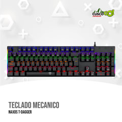 TECLADO MECANICO NAXOS T-DAGGER SWITCH RED