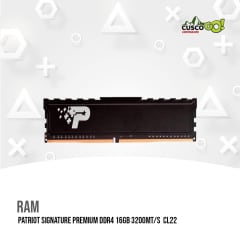 MEMORIA RAM PATRIOT SIGNATURE PREMIUN DDR4 16GB 3200MT/s