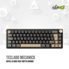 TECLADO MECANICO ROYAL KLUDGE R65 SWITCH BROWN
