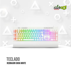 TECLADO REDRAGON SHIVA WHITE K512W