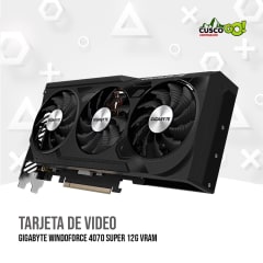 TARJETA DE VIDEO GIGABYTE WINDOFORCE 4070 SUPER 12G VRAM